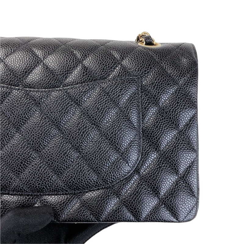 Classic Flap Caviar Medium Black GHW