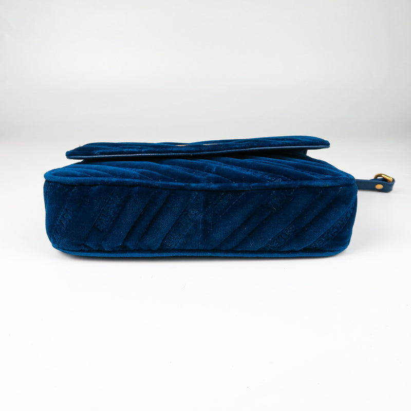 BB Round bag in Velvet Royal Blue