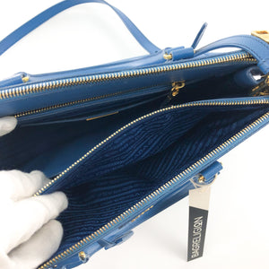 Saffiano Lux Galleria Double Zip Tote