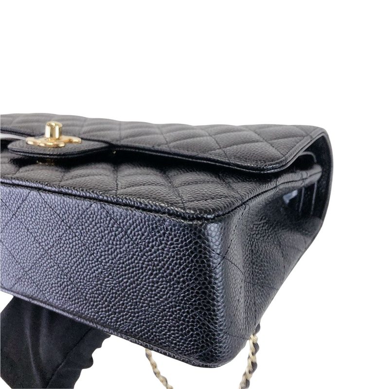 Classic Flap Caviar Medium Black GHW