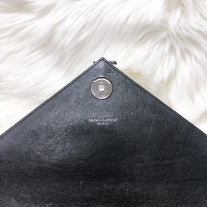 Medium College Leather Bag Black