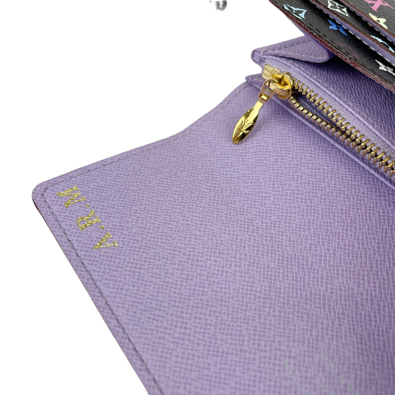 Multicolor Monogram Sarah Wallet – Loom & Magpie Boutique