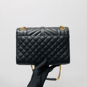 Medium Envelope in Mixed Matelasse Grain de Poudre Embossed Leather