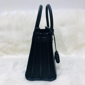 Baby Sac De Jour in Black Grained Leather