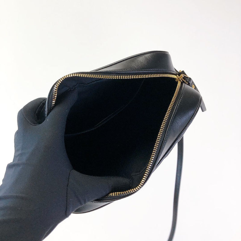 Lou Leather Camera Bag Black GHW
