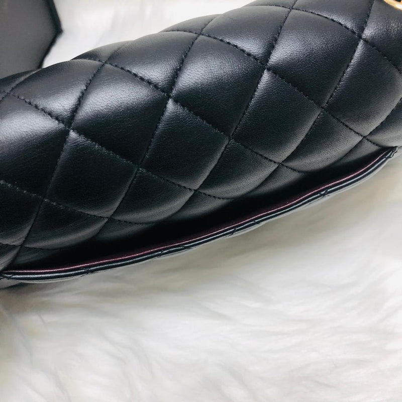 Classic Flap Black Medium Lambskin GHW