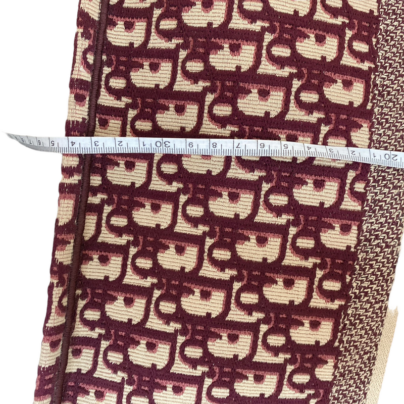Oblique Large Book Tote Burgundy