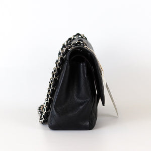 Jumbo Classic Flap Black Caviar Leather with SHW