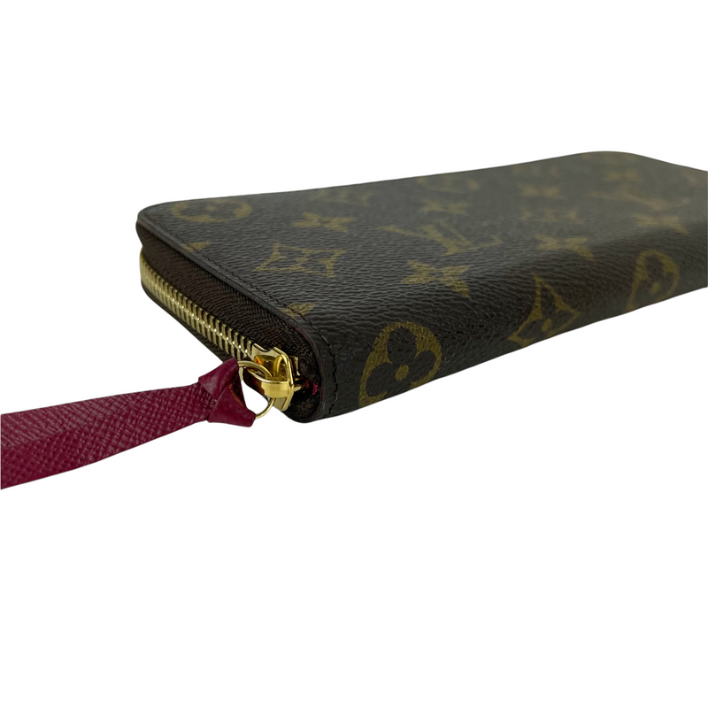 vuitton clemence wallet monogram canvas