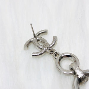CC Dangle Earrings in Black 2020 SS