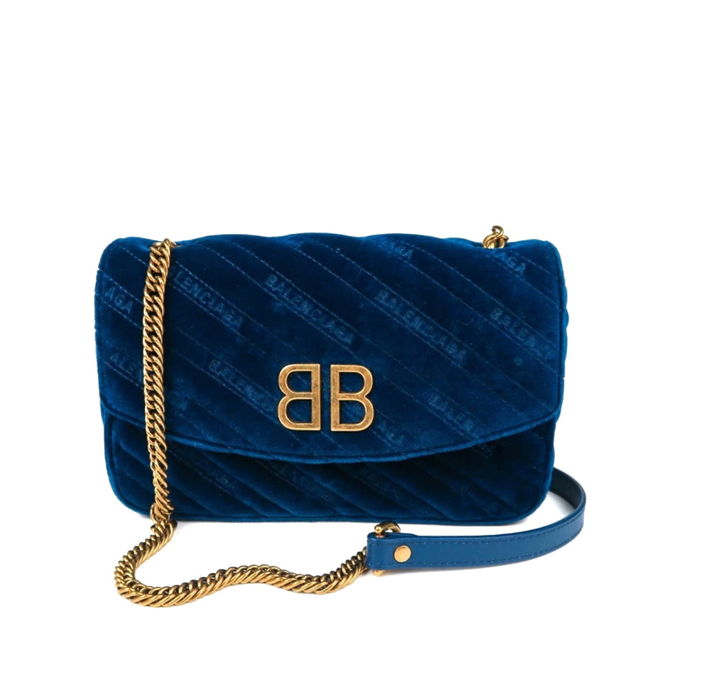 BB Round bag in Velvet Royal Blue