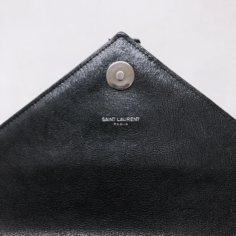 Black Medium College Leather Bag