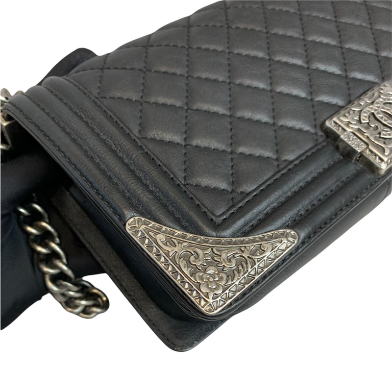 Limited Edition Paris Dallas Boy Medium Calfskin Black RHW