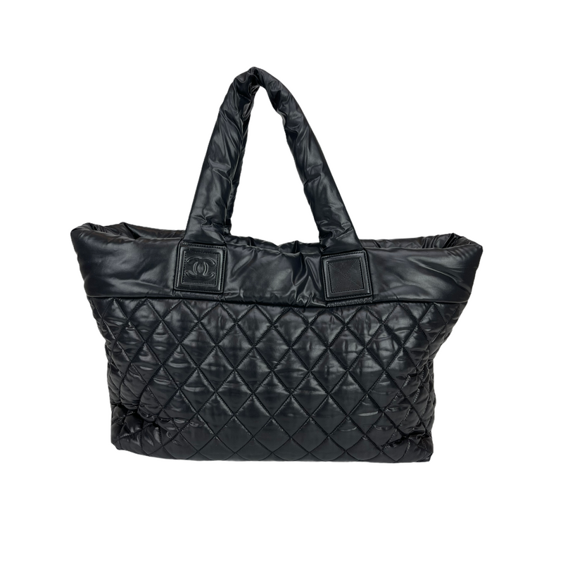 Cocoon Coco Large Nylon Tote in Black with SHW