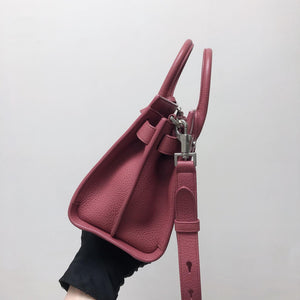 Nano Sac De Jour in Burgundy Leather