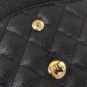 Classic Flap Caviar Medium Black GHW