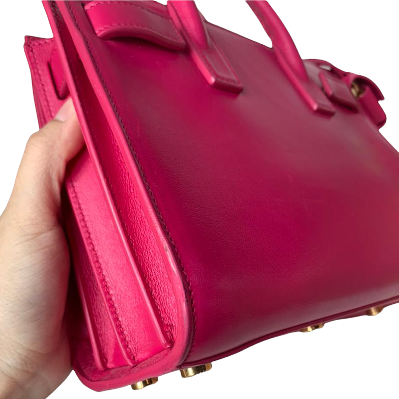 Classic Sac De Jour Nano Leather Hot Pink GHW