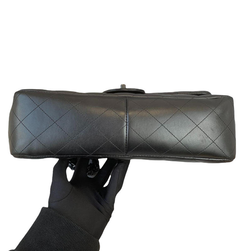 Jumbo Double Flap Lambskin So Black
