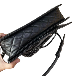 Limited Edition Enchained Medium Boy Calfskin Black RHW