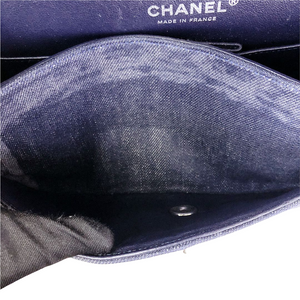 Tweed/Denim Medium Classic Flap Blue