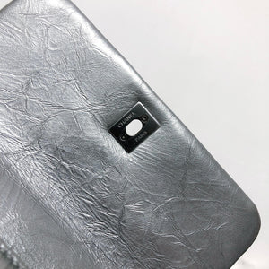 Quilted Mini Coco Handle Flap Silver