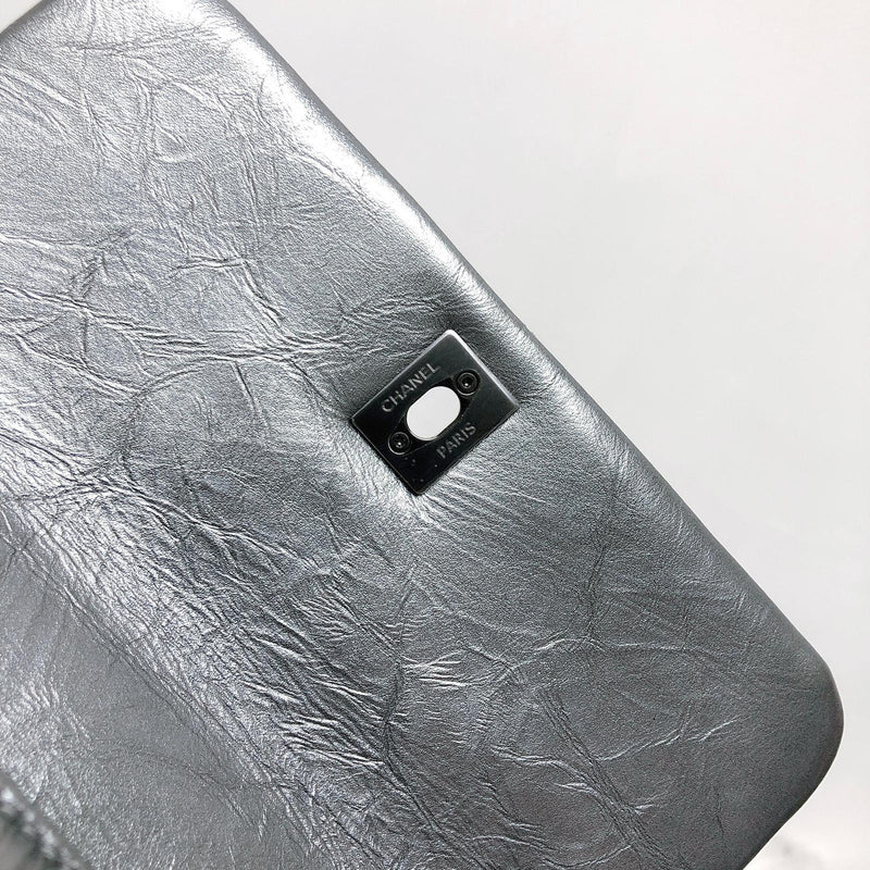Quilted Mini Coco Handle Flap Silver
