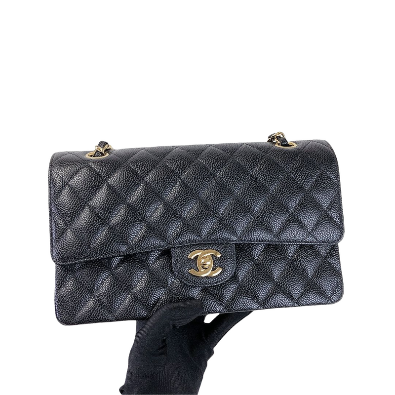 Classic Flap Caviar Medium Black GHW