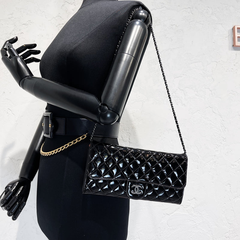 East/West WOC Patent Leather Black SHW