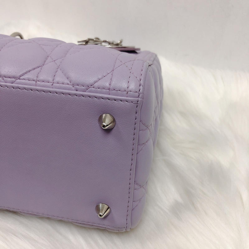 Lambskin Lady Dior Medium Bag in Lilac