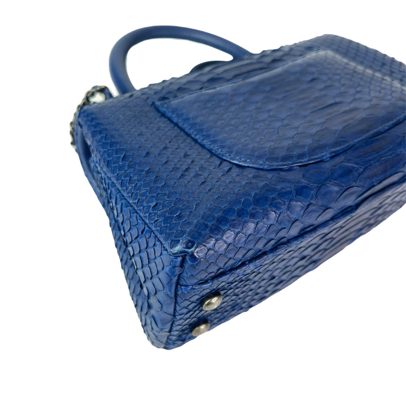 Python Coco Handle Flap Blue with RHW