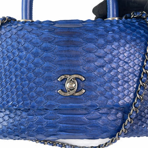 Python Coco Handle Flap Blue with RHW