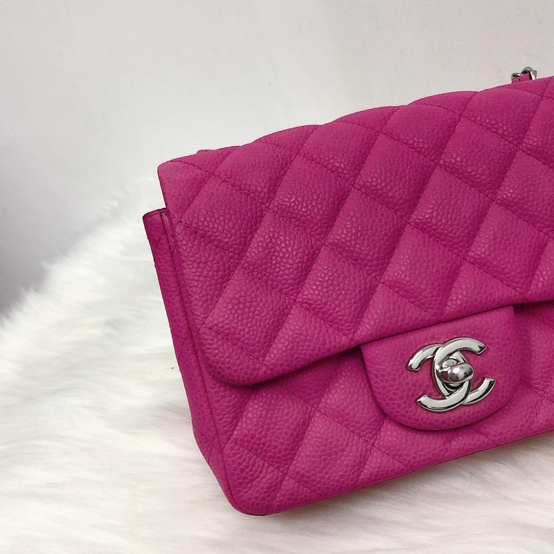 CHANEL 22A Pink Lamb Skin Top Handle Rectangular Mini Flap Bag