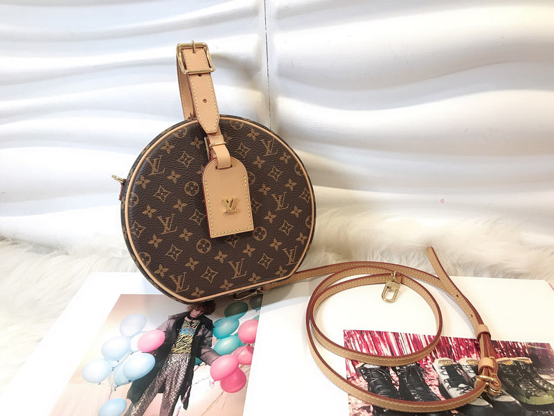Petite Boîte Chapeau Monogram Canvas Crossbody Bag