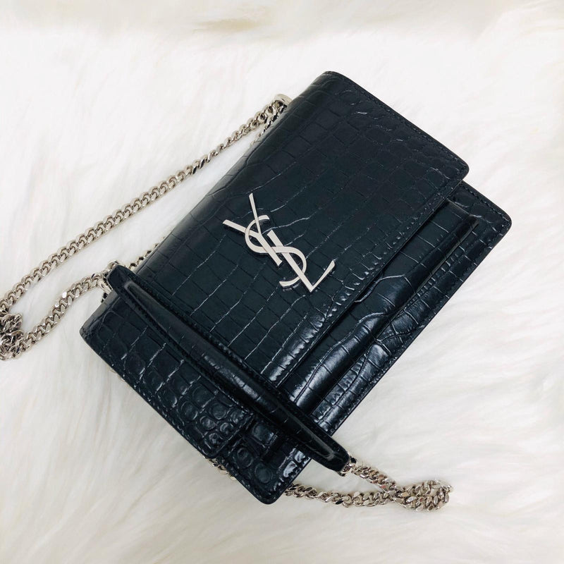 ysl crocodile bag