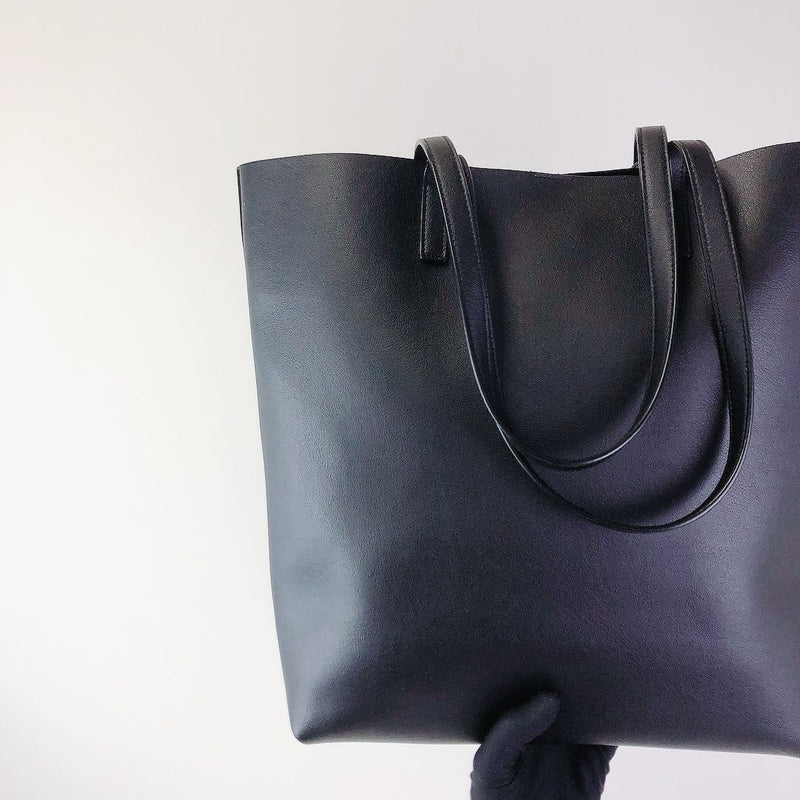 North South Shopping Tote Black GHW