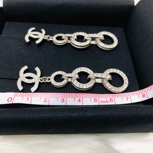 CC Dangle Earrings in Black 2020 SS