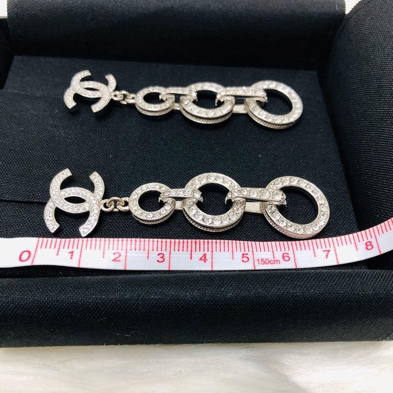CC Dangle Earrings in Black 2020 SS