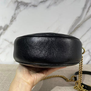 Marmont Mini Round Bag Black GHW