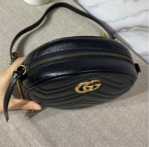 Marmont Mini Round Bag Black GHW