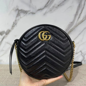 Marmont Mini Round Bag Black GHW