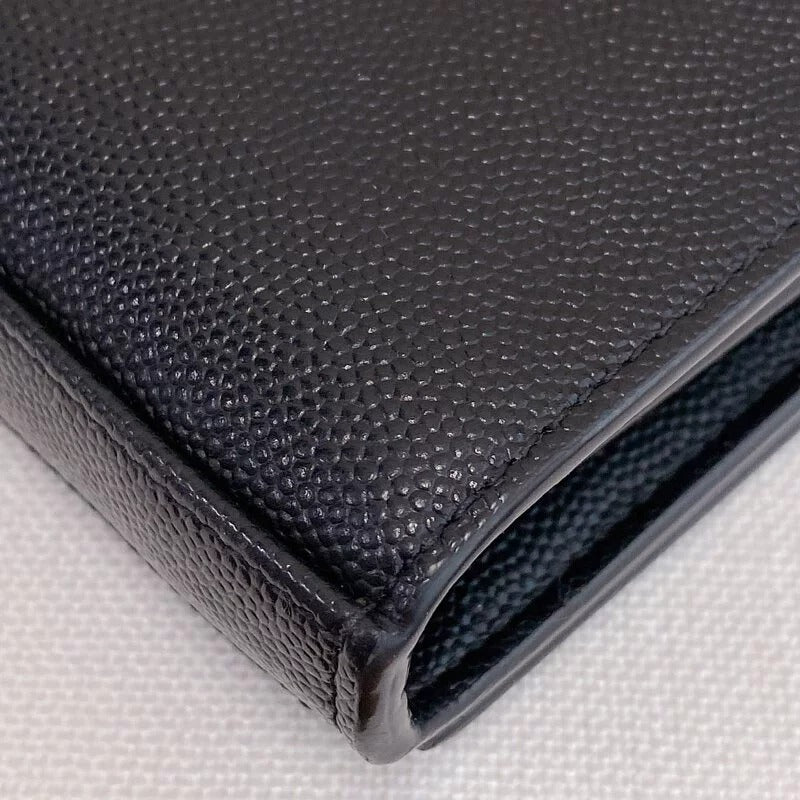Stars Monogram Wallet on Chain Pebbled Leather Black GHW