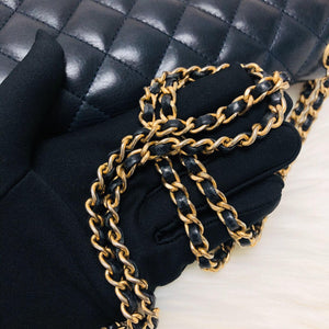 Studded Rock the Corners Flap Bag in Dark Blue