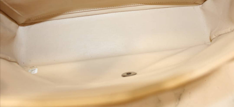 New Single Flap Caviar Jumbo in Light Beige Silver Hardware
