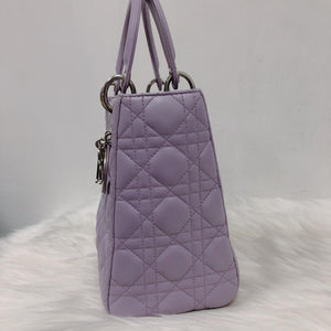 Lambskin Lady Dior Medium Bag in Lilac