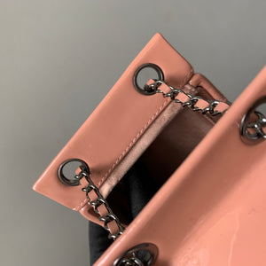 Rare CC Milk Carton Patent Chain Crossbody Bag in Pink