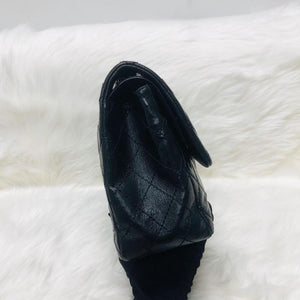 Reissue 227 Aged Calfskin Leather Black Silver Hardware