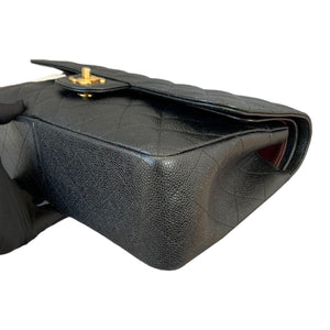 Classic Double Flap Jumbo Black Caviar GHW