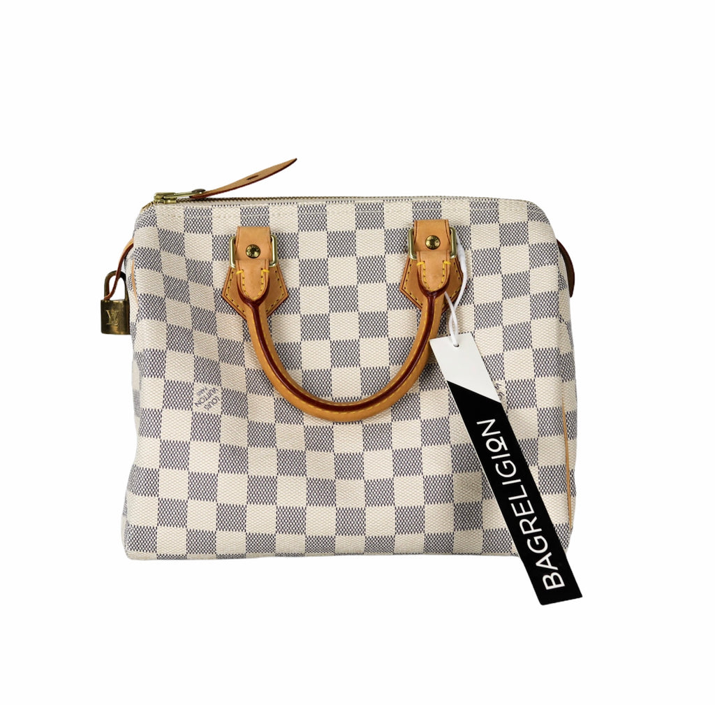Speedy 25 Damier Azur Canvas Handbag
