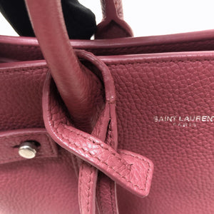 Nano Sac De Jour in Burgundy Leather