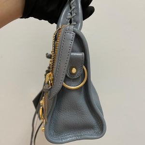 Classic Mini City Metallic Edge Bag Grey